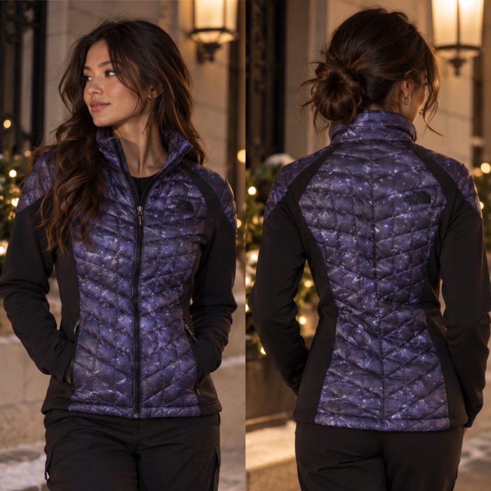 The North Face ThermoBall Hybrid Jacket Women’s Twilight Galaxy Purple Black - S